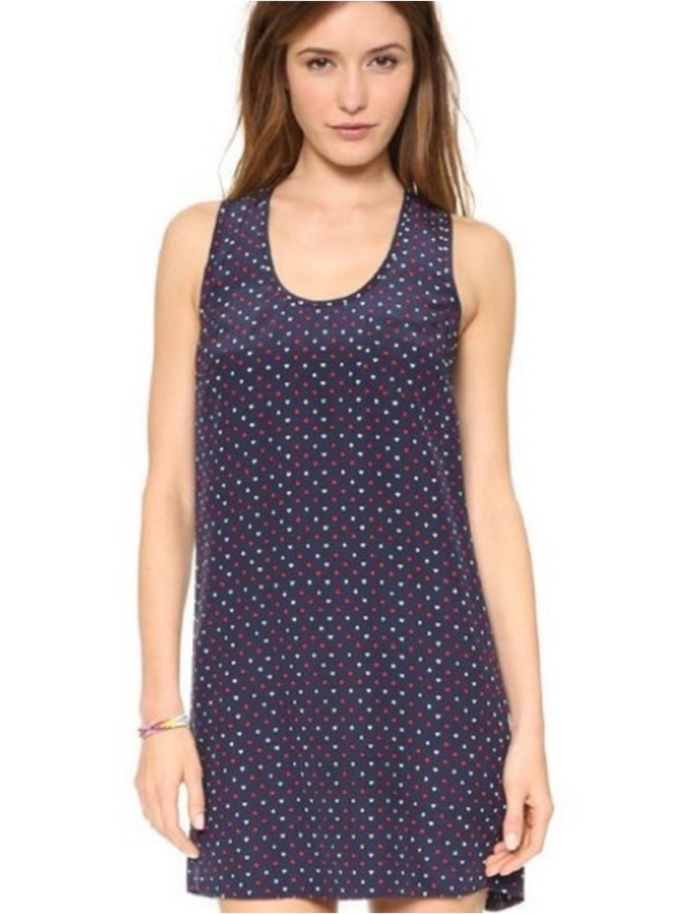 Joie Peri D silk shift dress playing cards Size M ♥️♦️♠️♣️